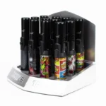 Pencil Torch 7” Asst Black/Graffiti & Leaf Designs