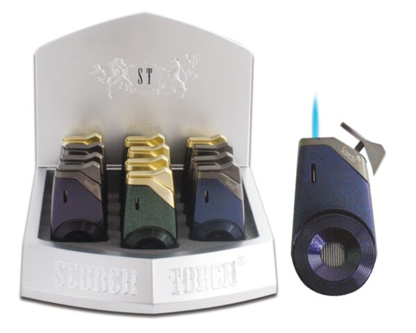 Circle Grip Torch See-thru Butane Metallic Glitter Base 3