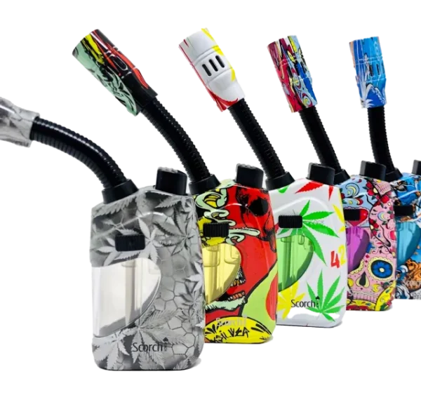 Bendable Torch 6" Asst Leaf 420 Designs