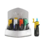 3 Torch Ombre Pull Lite-see-thru Butane 3.5" Asst Colors
