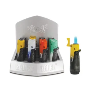 3 Torch Ombre Pull Lite-see-thru Butane 3.5" Asst Colors