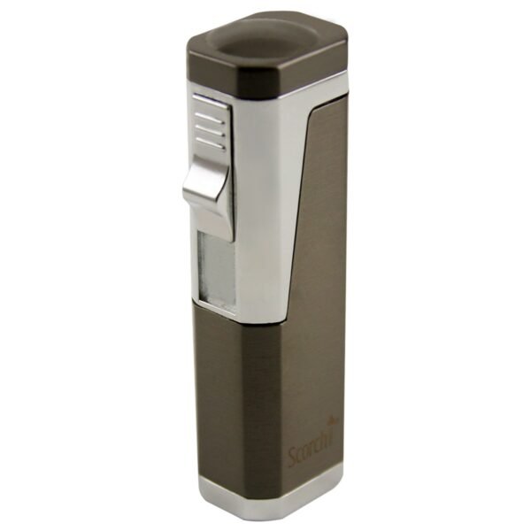 3 Torch w/Cigar Punch See-thru Butane 3.6"