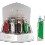 Tower 3 Torch See-thru Butane & Cigar Punch 3.75"