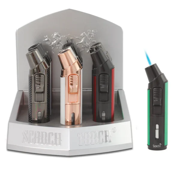 Table Torch w/Punch See thru Butane 4.75"
