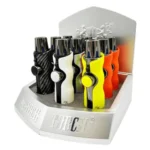Wavy Torch Grip Button Lite w/Cigar Punch 4.75"