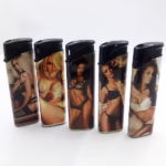 Electronic Refillable Lighters 93086 Sexy Girl