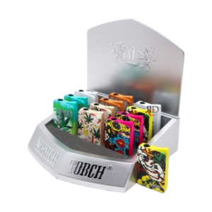 Slim Torch/Embossed Asst Designs w/Neon & Iridescent Colors 2.5"