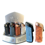 3 Torch Auto-open Cigar Punch & See-thru Butane 4.75"